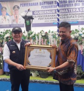 Gubernur Sumsel Bangga  OKU Timur Ketersediaan Pangan Mencukupi