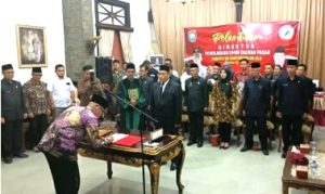 Pj Bupati OKU Lantik Radius Susanto, SE Dirut PUDP OKU