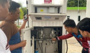 Tipiter Polres Tulang Bawang Barat Cek SPBU Antisipasi Praktek Kecurangan