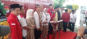 Paslon Wako H Andriasyah Fikri dan Wawako Syamdakir Terakhir Daptar di KPU Kota Prabumulih
