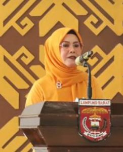 Kunker Pj. Gubernur dan Ketua TP PKK Lampung, Zelda Naturi Paparkan Penanggulangan Stunting di Lambar.