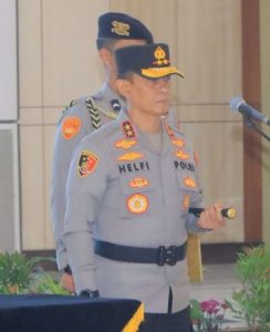 Kapolda Lampung Gelar Upacara Serah Terima Jabatan AKBP Samsu Wirman Menjabat Kapolres Lampung Barat